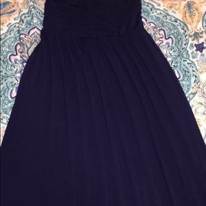 Maxi navy dress